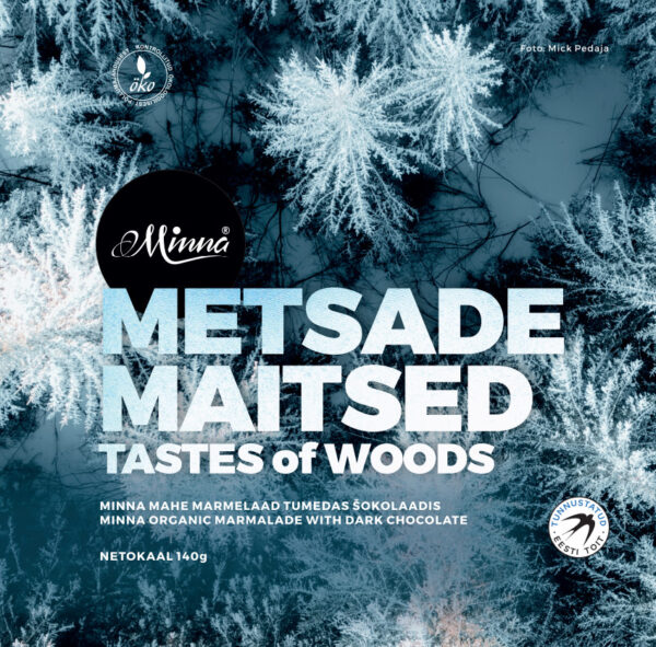 IMG_3379 MINNA MAHE MARMELAAD “METSADE MAITSED” TUMEDAS ŠOKOLAADIS