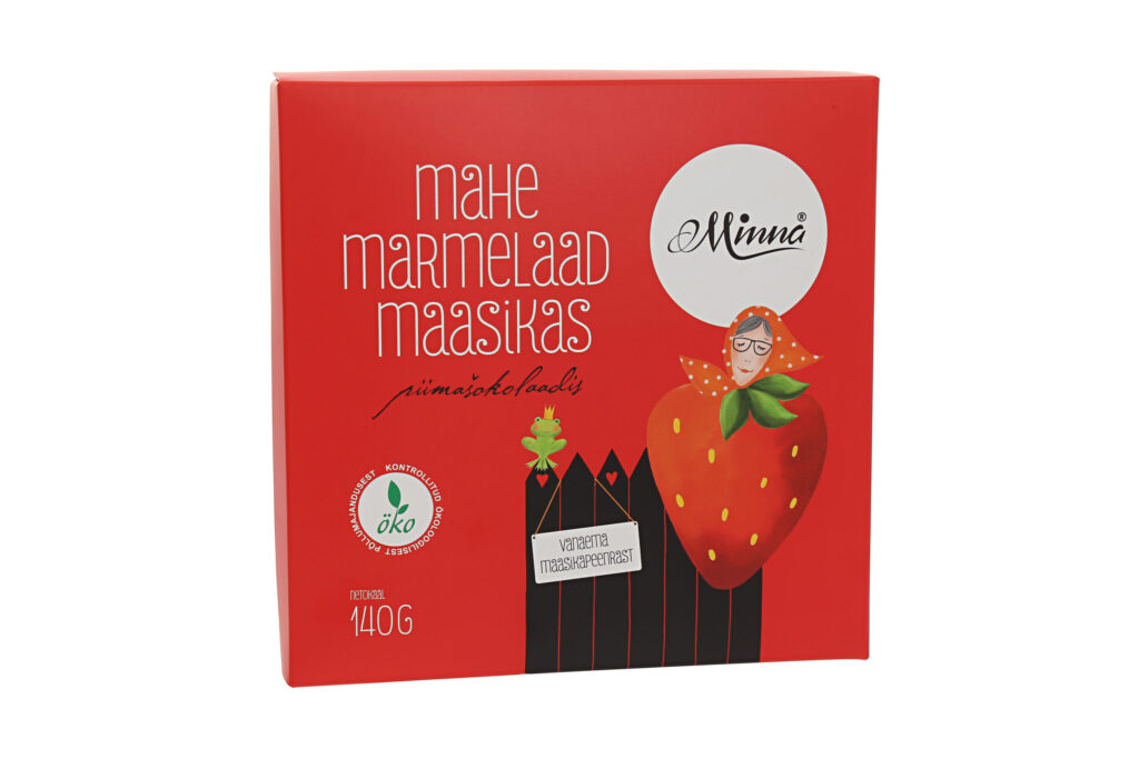MINNA MAHE MARMELAAD MAASIKAS PIIMAŠOKOLAADIS