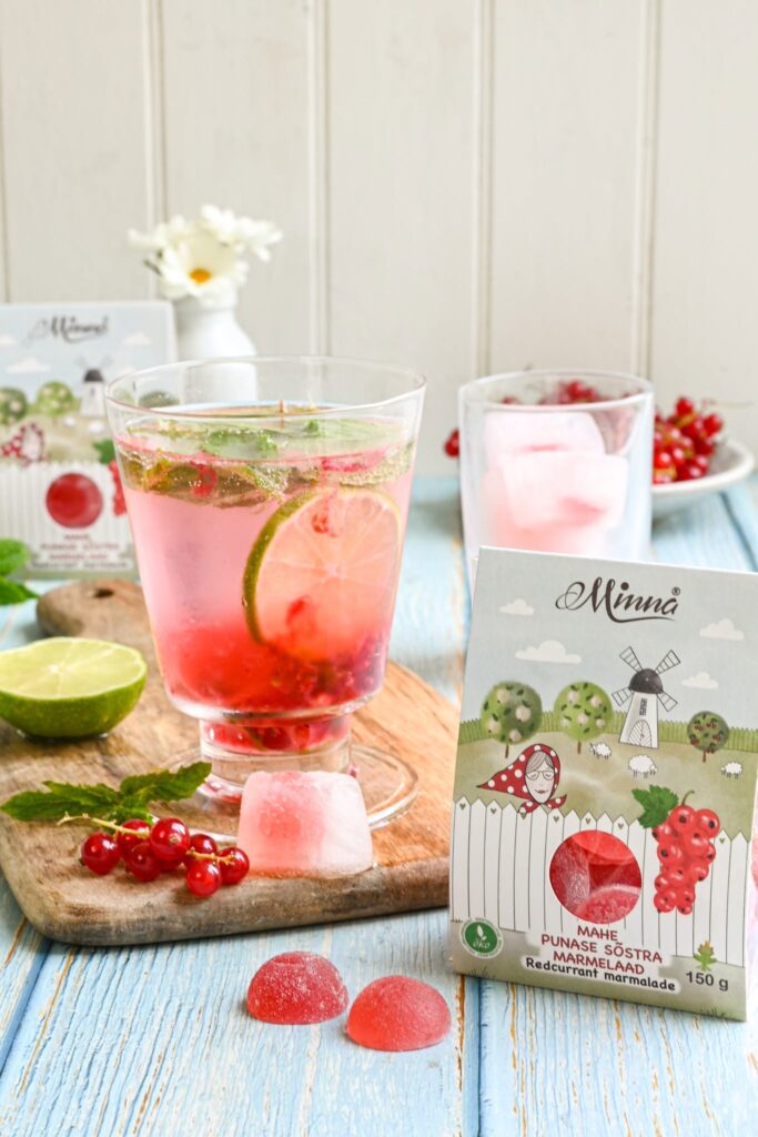 Punase sõstra virgin-Mojito Minna marmelaadijääga